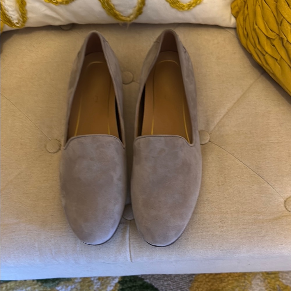 Vionic Gray Suede Loafers Timeless Flats